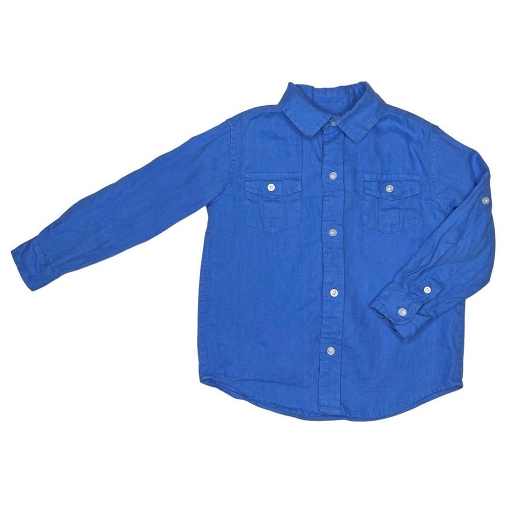 Janie And Jack Linen Button Down Shirt